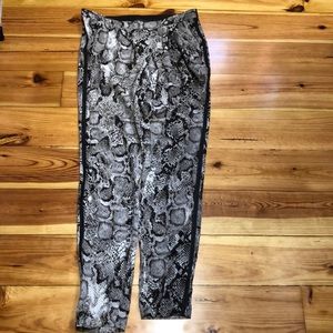 Bcbg snake print pants